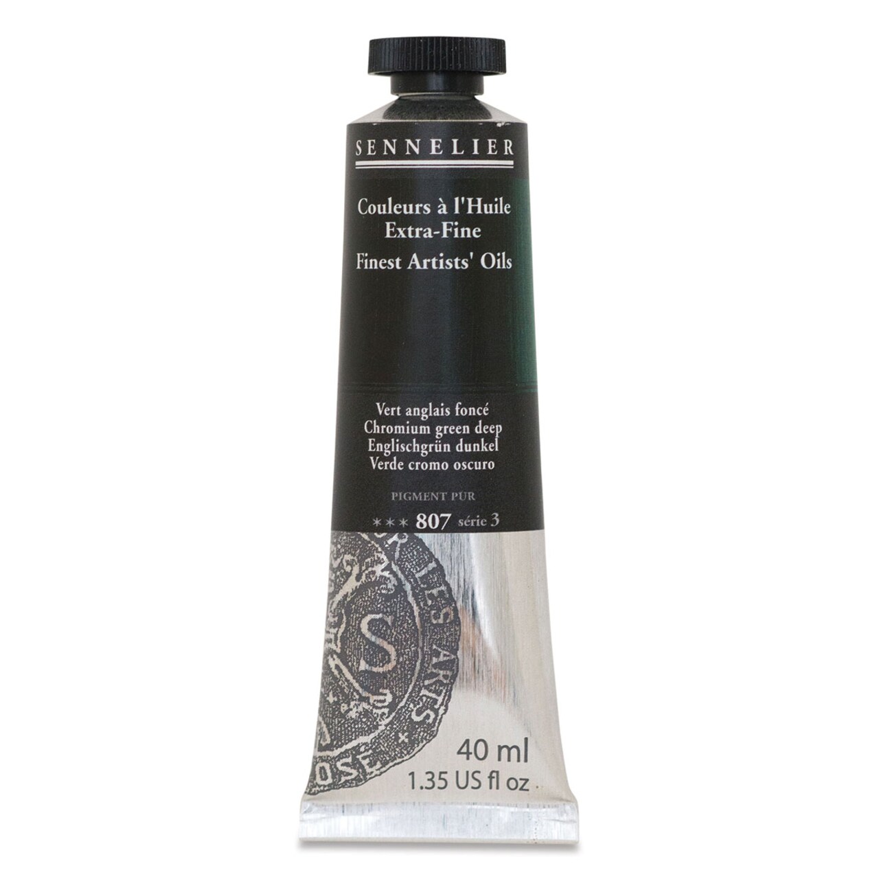 Sennelier Artists' Extra Fine Oil Paint - Chromium Green Deep, 40 ml tube